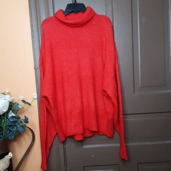 H&M Women's Size M Red Turtleneck Sweater - Picture 11 of 12